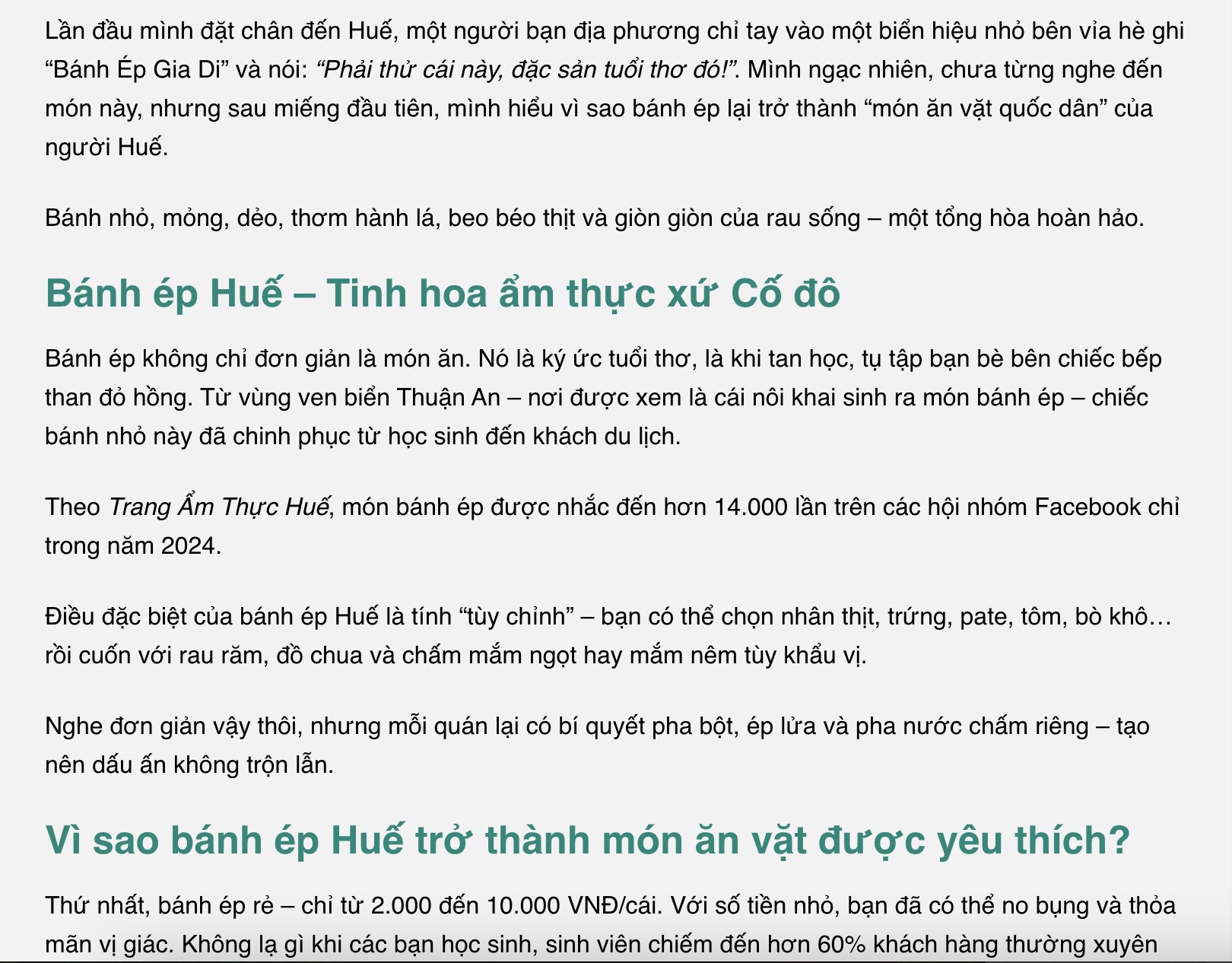 Nội dung và trình bày mẫu